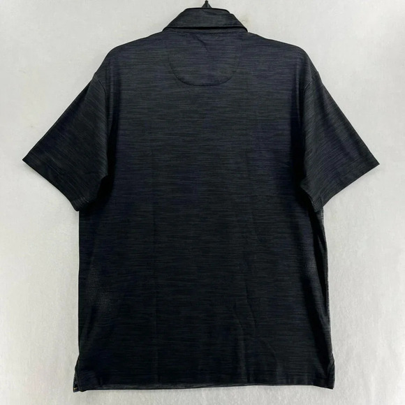 Ben Hogan Polo Shirt Mens Sz M Gray Striped Performance Golf Short Sleevess - Picture 2 of 14